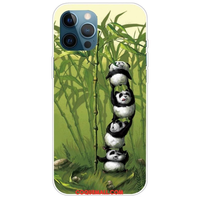 Coque iPhone 14 Pro Max Tas de Pandas