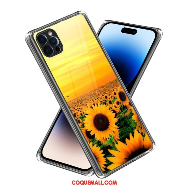 Coque iPhone 14 Pro Max Tournesols Intenses