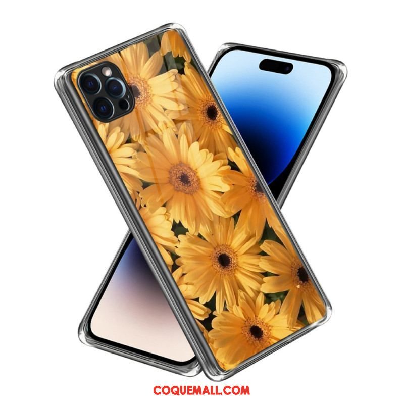 Coque iPhone 14 Pro Max Tournesols Intenses