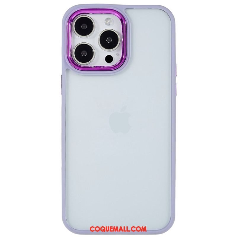 Coque iPhone 14 Pro Max Transparente Rebords Colorés