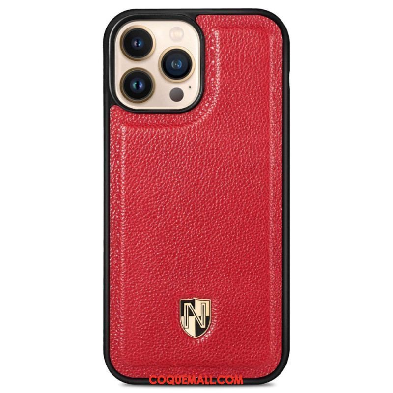 Coque iPhone 14 Pro Max Véritable Cuir CASENEO