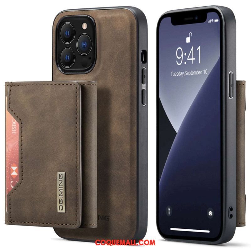 Coque iPhone 14 Pro Porte-Cartes Détachable DG.MING