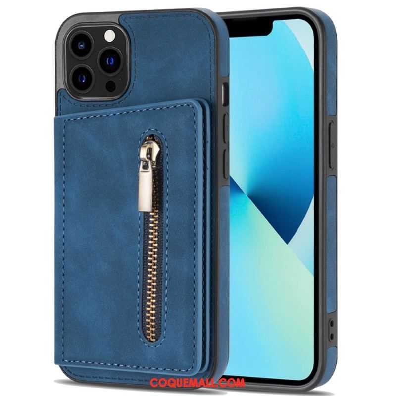 Coque iPhone 14 Pro Portefeuille Support Mains Libres