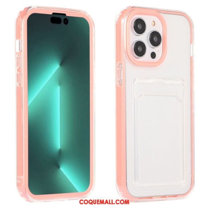 Coque iPhone 14 Pro Transparente Porte-Carte