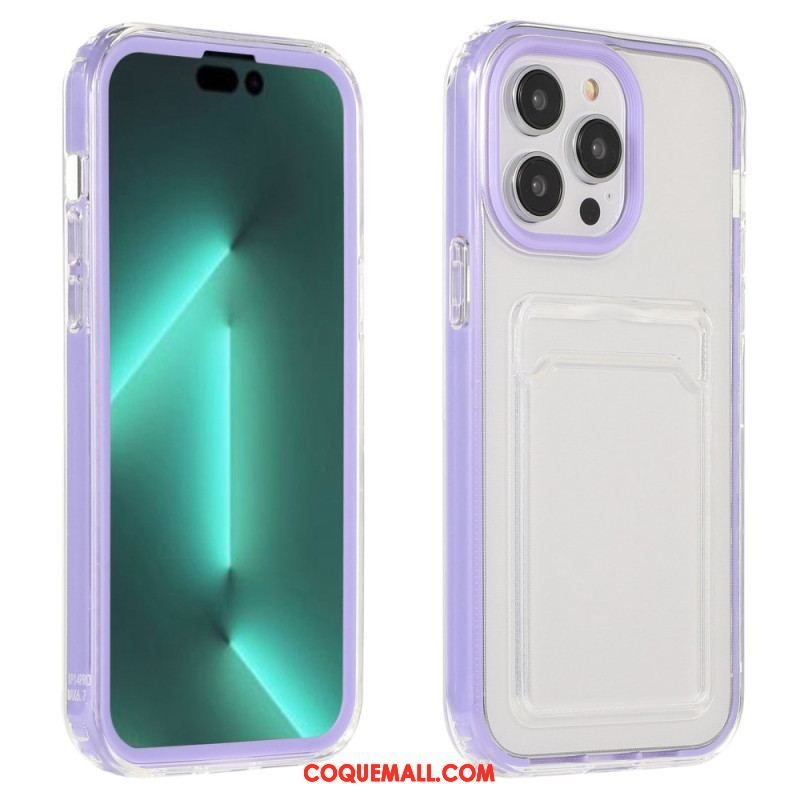 Coque iPhone 14 Pro Transparente Porte-Carte