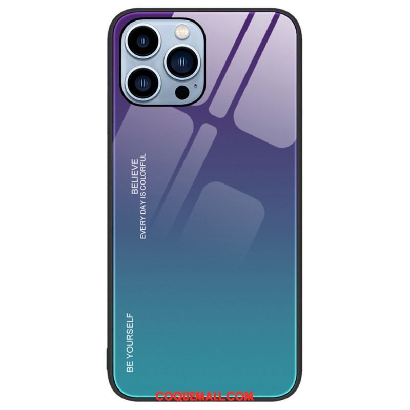 Coque iPhone 14 Pro Verre Trempé Be Yourself