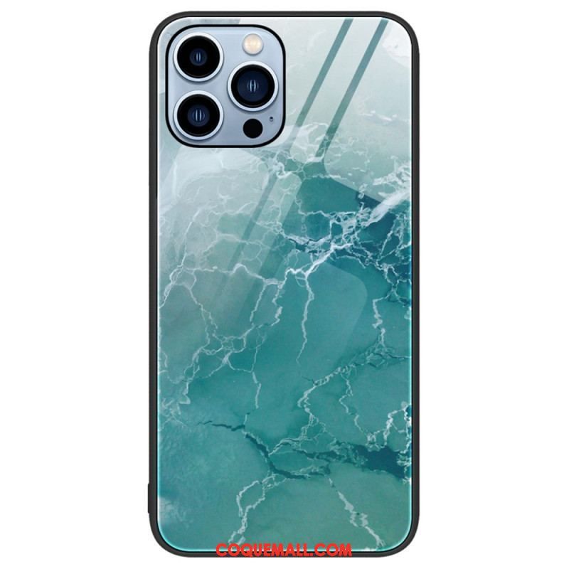 Coque iPhone 14 Pro Verre Trempé Marble Colors