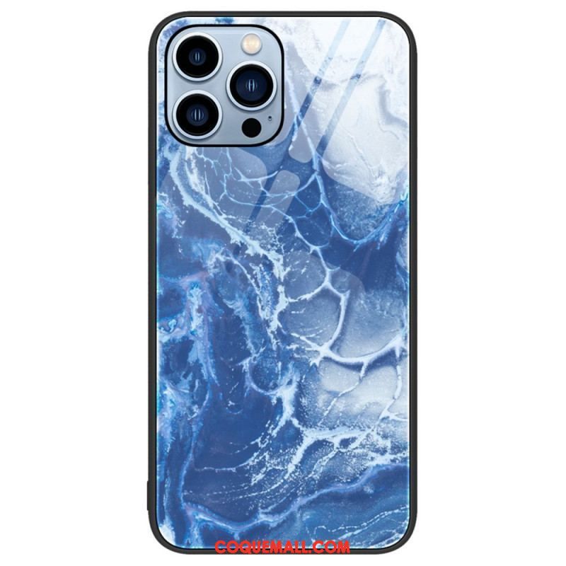 Coque iPhone 14 Pro Verre Trempé Marble Colors