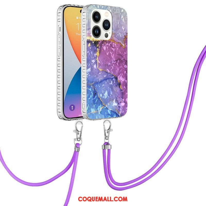 Coque iPhone 14 Pro à Cordon Stylée