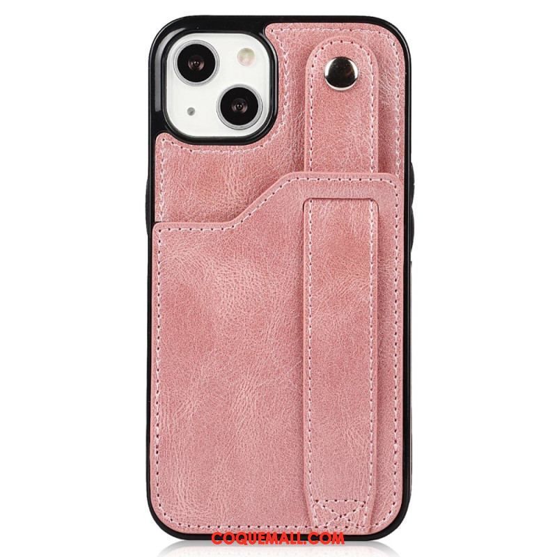 Coque iPhone 14 RFID Porte-Cartes avec Sangle