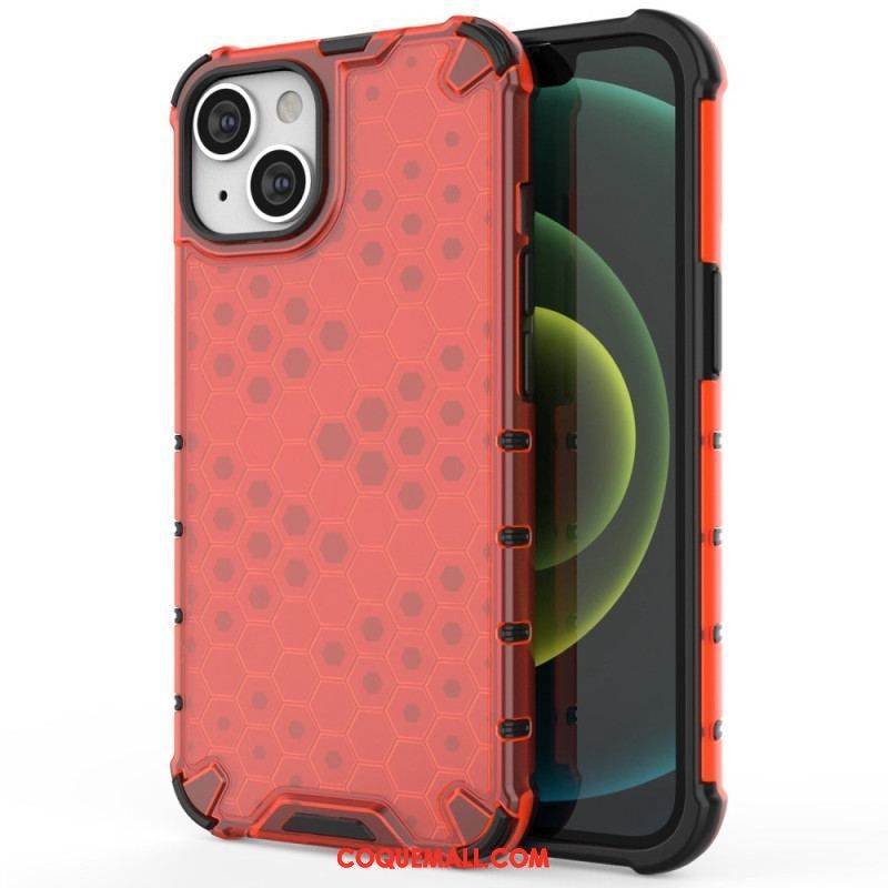 Coque iPhone 14 Style Nid d'Abeille