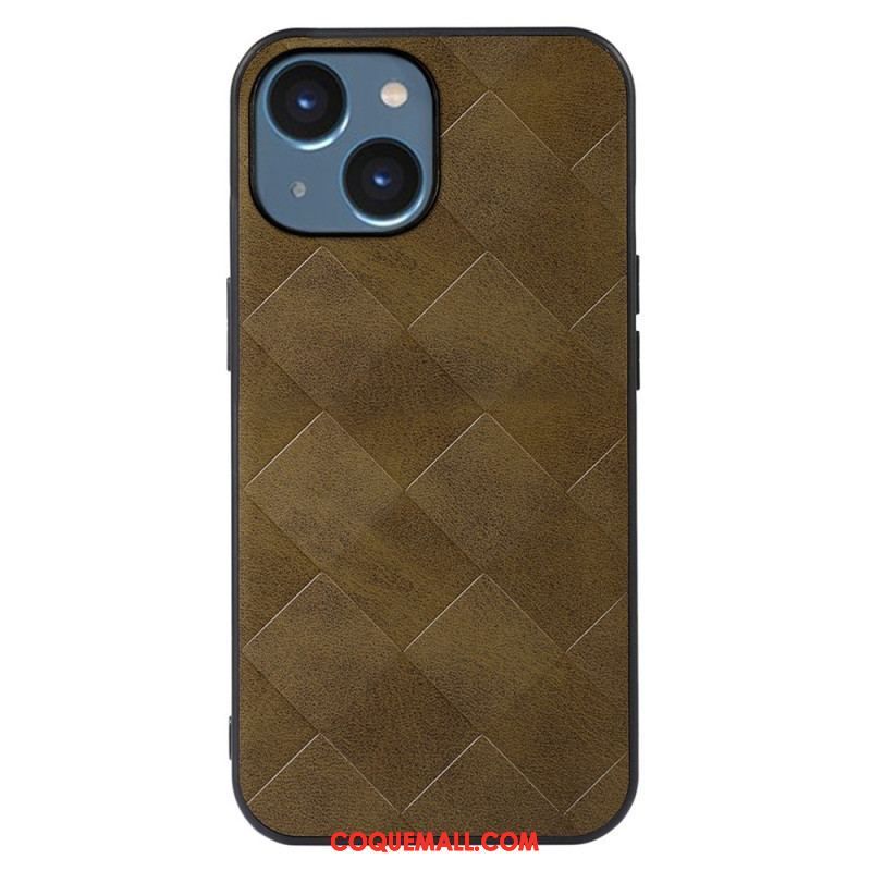 Coque iPhone 14 Texture Tissée