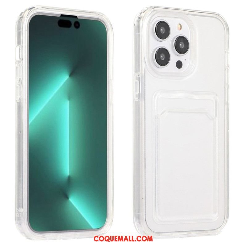 Coque iPhone 14 Transparente Porte-Carte