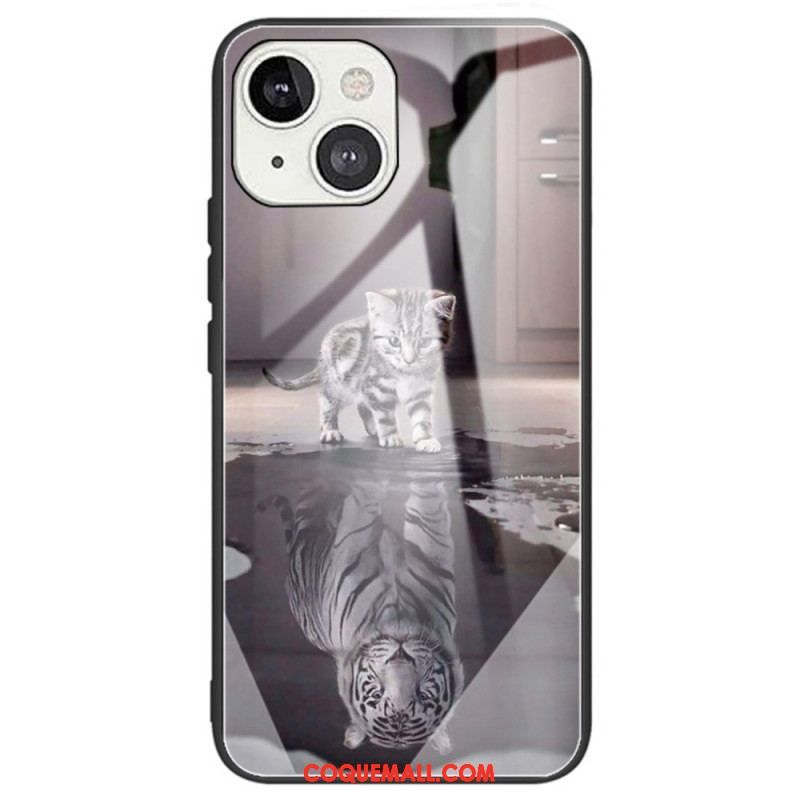 Coque iPhone 14 Verre Trempé Rêve de Chaton