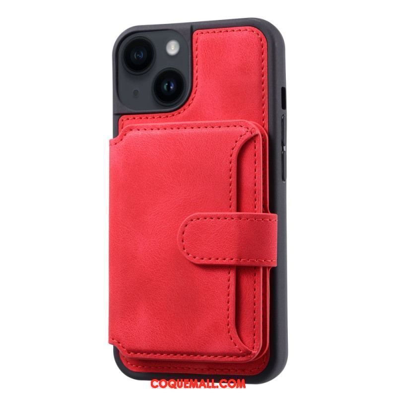 Coque iPhone 15 Plus Porte-Cartes RFID Support