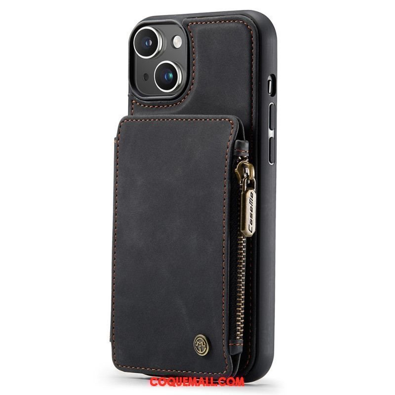 Coque iPhone 15 Plus Style Portefeuille CASEME