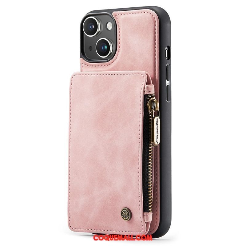 Coque iPhone 15 Plus Style Portefeuille CASEME