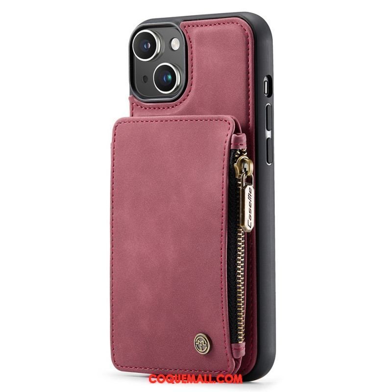 Coque iPhone 15 Plus Style Portefeuille CASEME