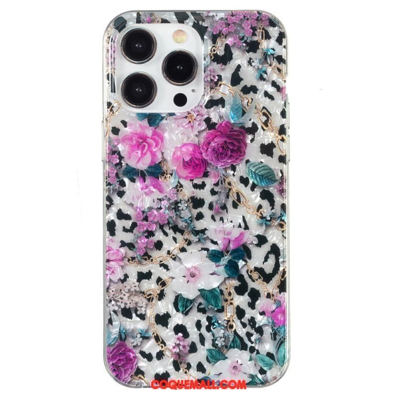 Coque iPhone 15 Pro Florale