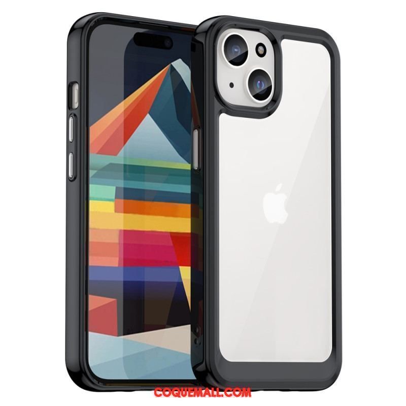 Coque iPhone 15 Transparente Rebords Silicone