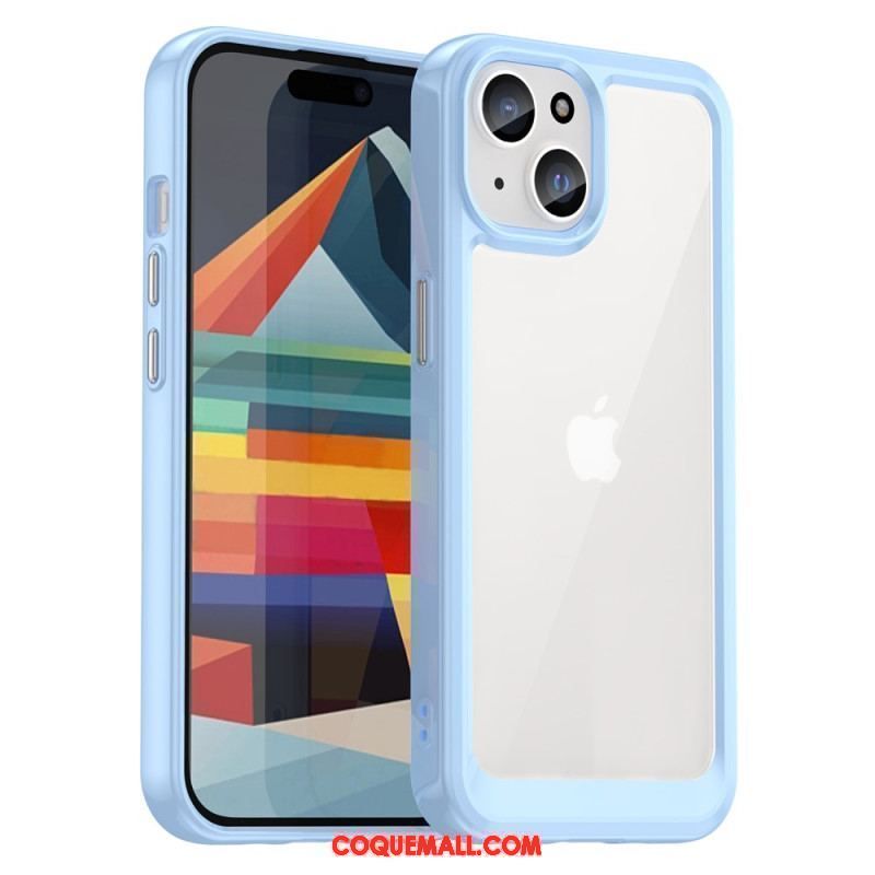 Coque iPhone 15 Transparente Rebords Silicone