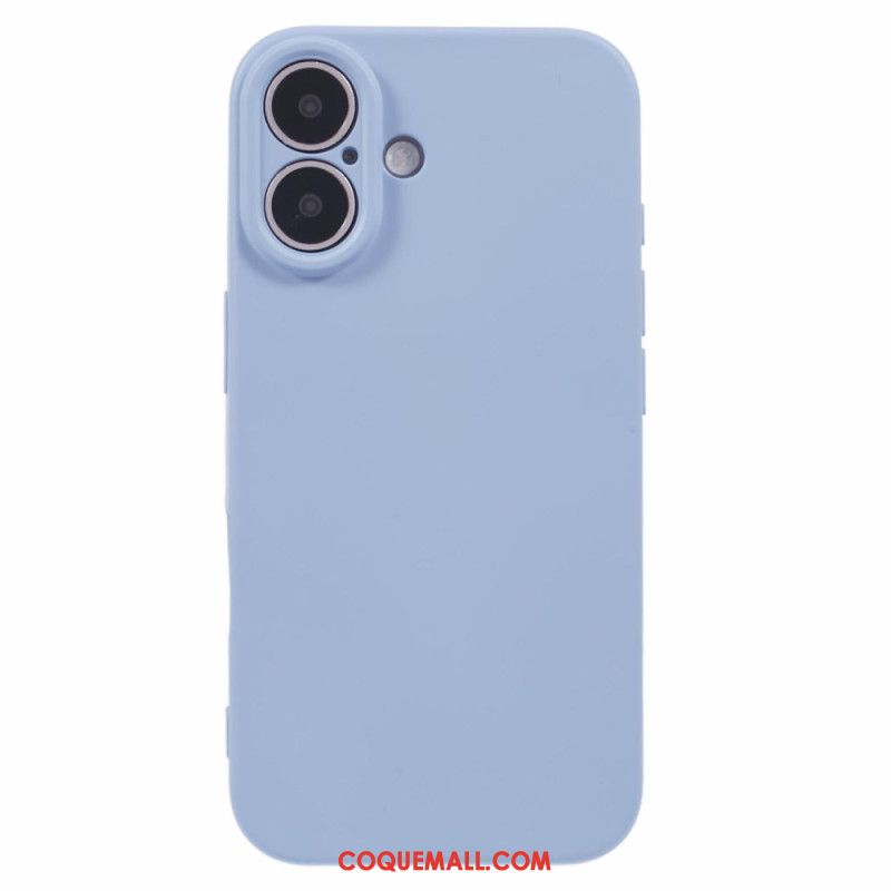Coque iPhone 16 Plus Silicone Doublure Fibre