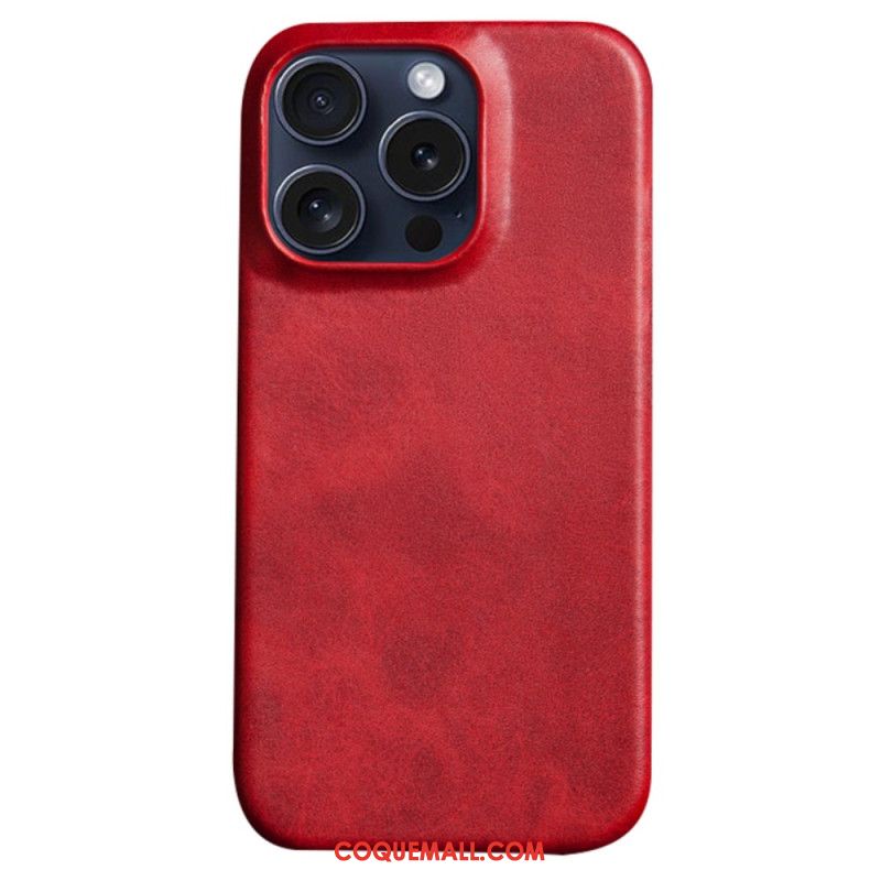 Coque iPhone 16 Pro Effet Cuir