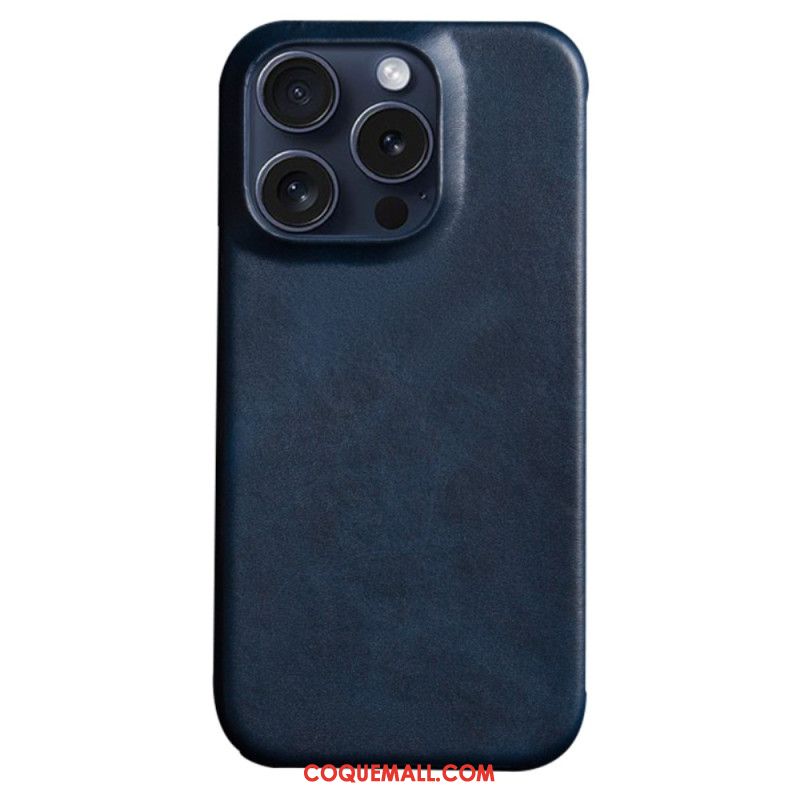 Coque iPhone 16 Pro Effet Cuir