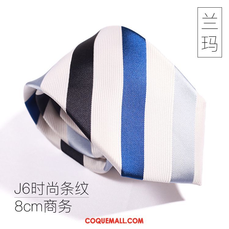 Cravate Homme Bleu Boite Cadeau Vêtements De Cérémonie, Cravate Entreprise Soie Mulberry