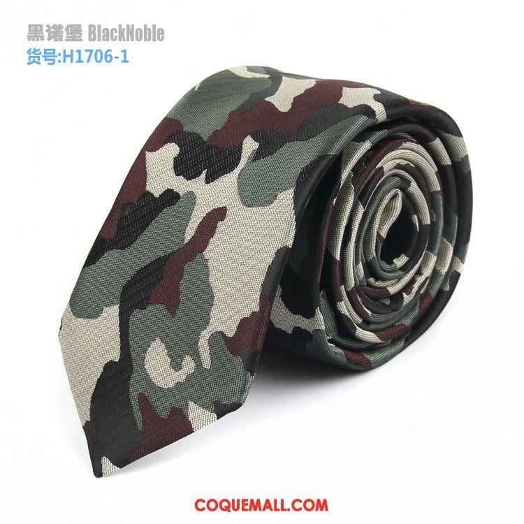 Cravate Homme Bleu Carrière Personnalité, Cravate Camouflage Vêtements De Cérémonie