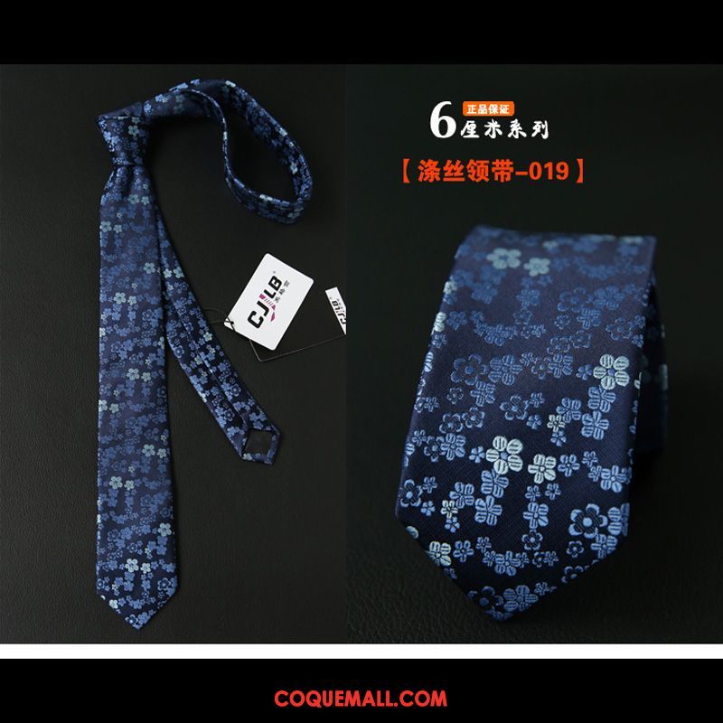 Cravate Homme Britanique Bleu Marier, Cravate Boite Cadeau Noir