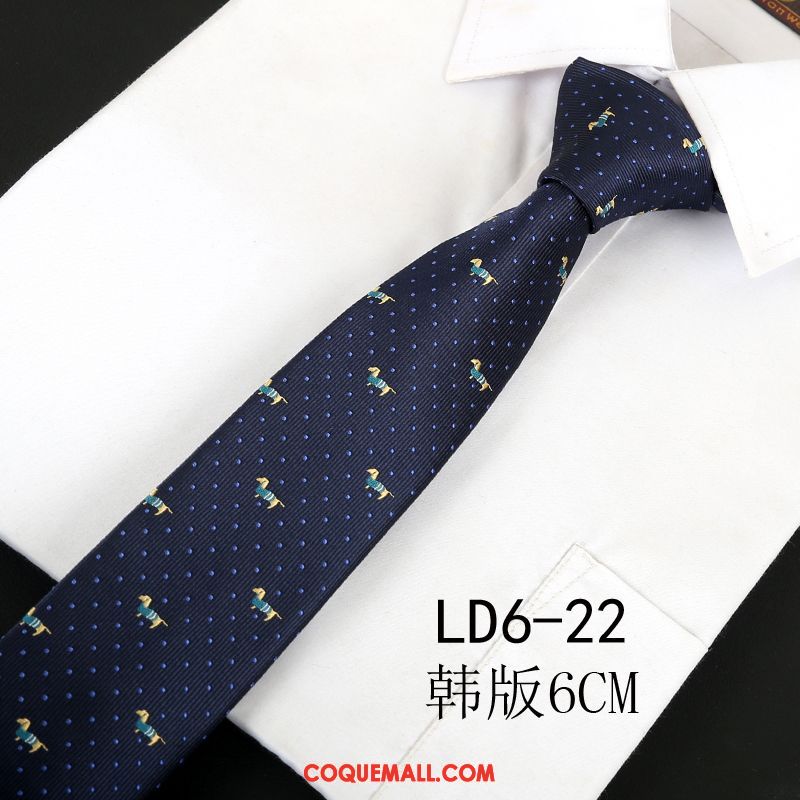 Cravate Homme Britanique Petit Noir, Cravate Loisir Marier