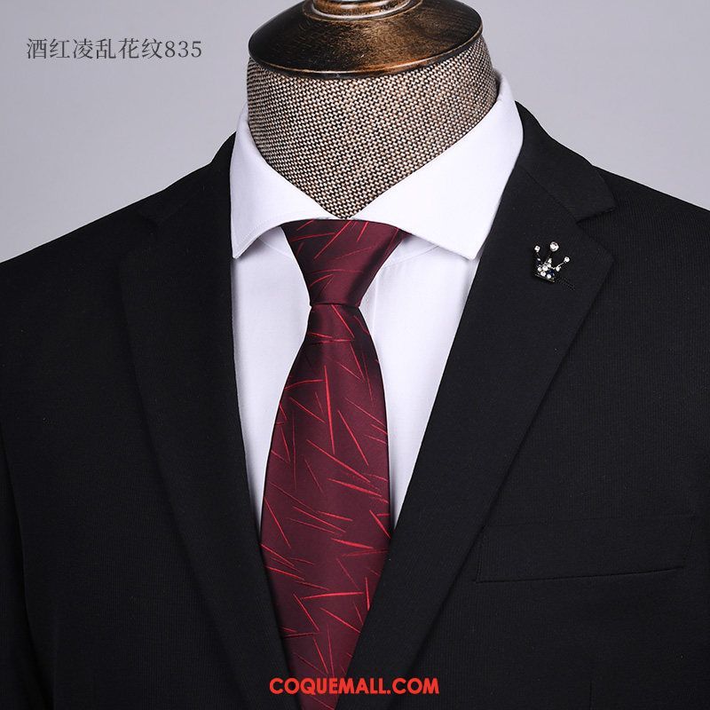Cravate Homme Carrière Étudiant Noir, Cravate Bleu Vêtements De Cérémonie