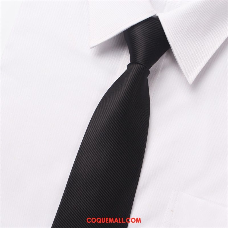 Cravate Homme Carrière Étudiant Simple, Cravate Rouge Fermeture Éclair