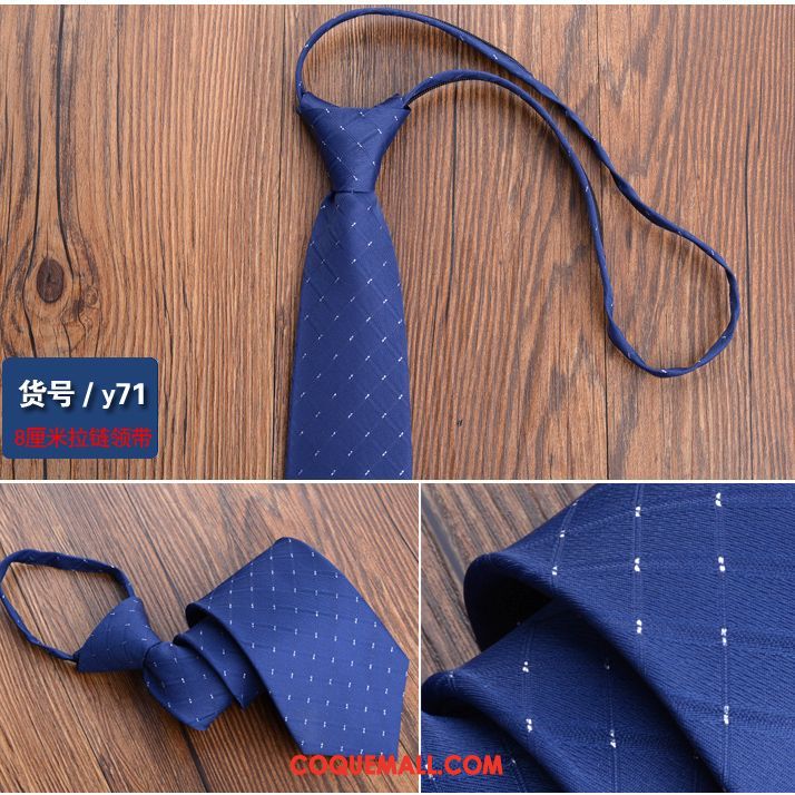 Cravate Homme Entreprise Vêtements De Cérémonie Paresseux, Cravate Simple Pure Couleur