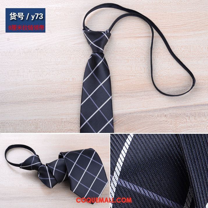 Cravate Homme Entreprise Vêtements De Cérémonie Paresseux, Cravate Simple Pure Couleur