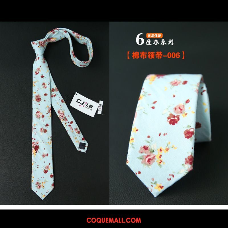 Cravate Homme Impression Marier Mode, Cravate Étudiant Tissu