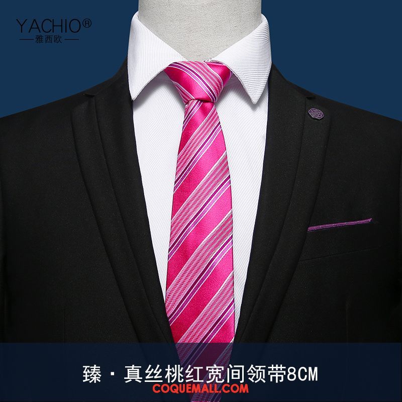 Cravate Homme Le Marié Cadeau Entreprise, Cravate Marier Rose