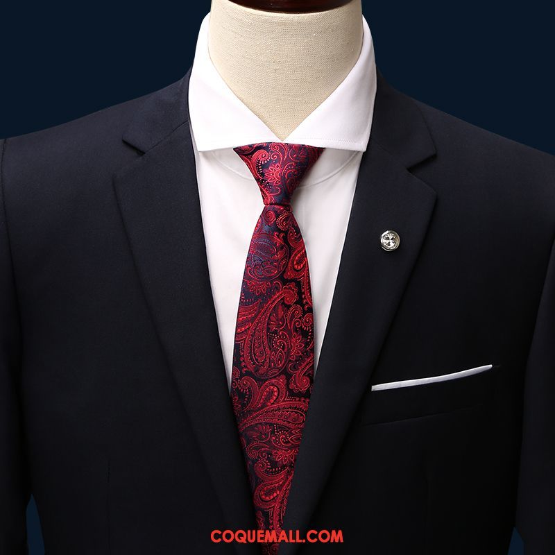 Cravate Homme Le Marié Marier Vêtements De Cérémonie, Cravate Loisir Noir