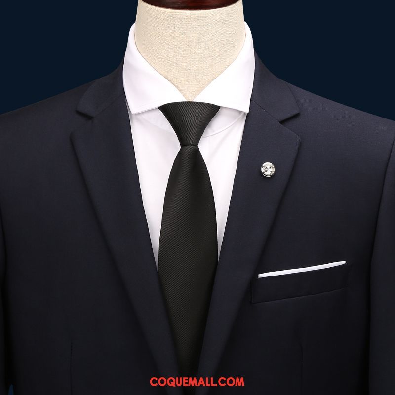 Cravate Homme Le Marié Marier Vêtements De Cérémonie, Cravate Loisir Noir