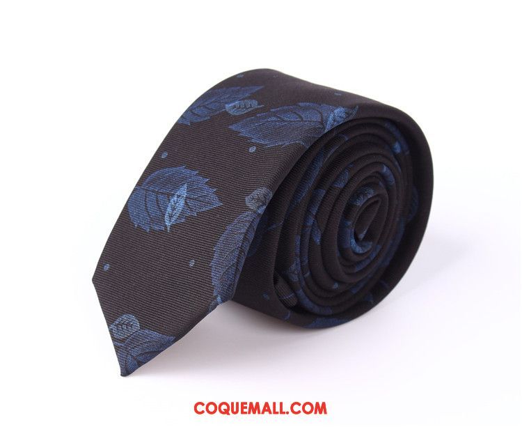 Cravate Homme Loisir 6cm Étroit, Cravate Coton Impression