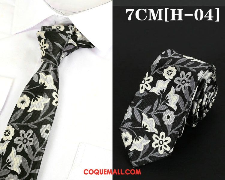 Cravate Homme Loisir Entreprise Mode, Cravate Noir Vêtements De Cérémonie