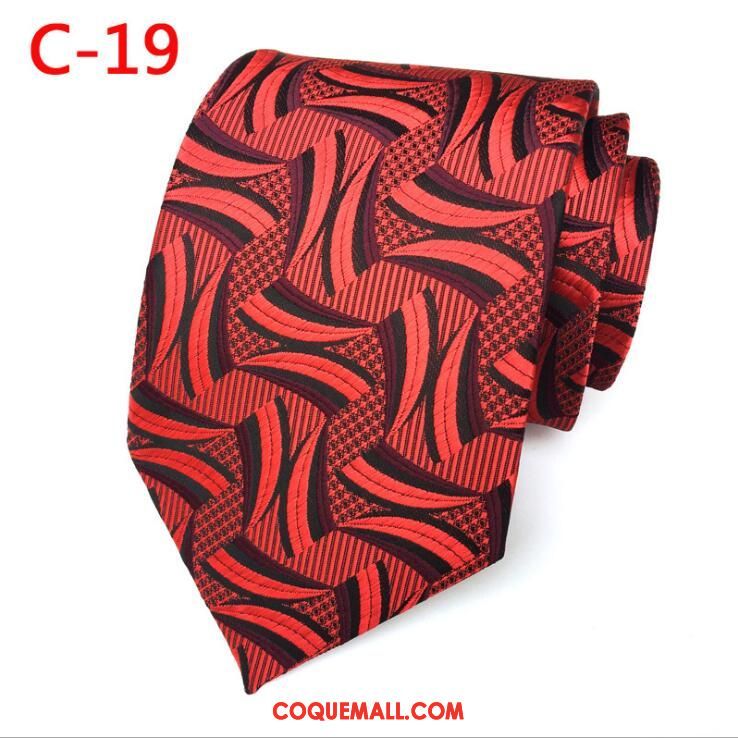 Cravate Homme Loisir Gentilhomme Vêtements De Cérémonie, Cravate Rouge Mode