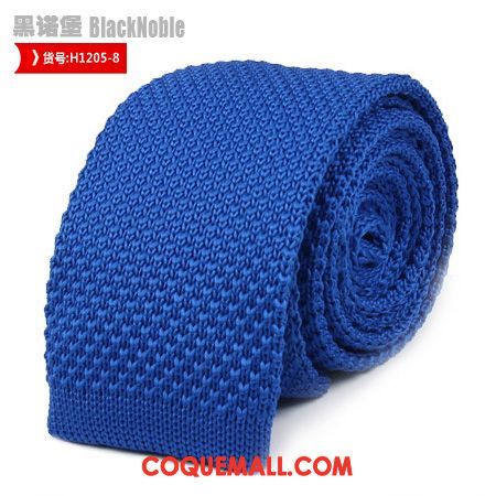 Cravate Homme Mode Étroit Jaune, Cravate Étudiant Tricot