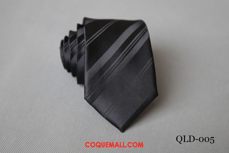 Cravate Homme Noir Entreprise Vêtements De Cérémonie, Cravate 5cm Étudiant