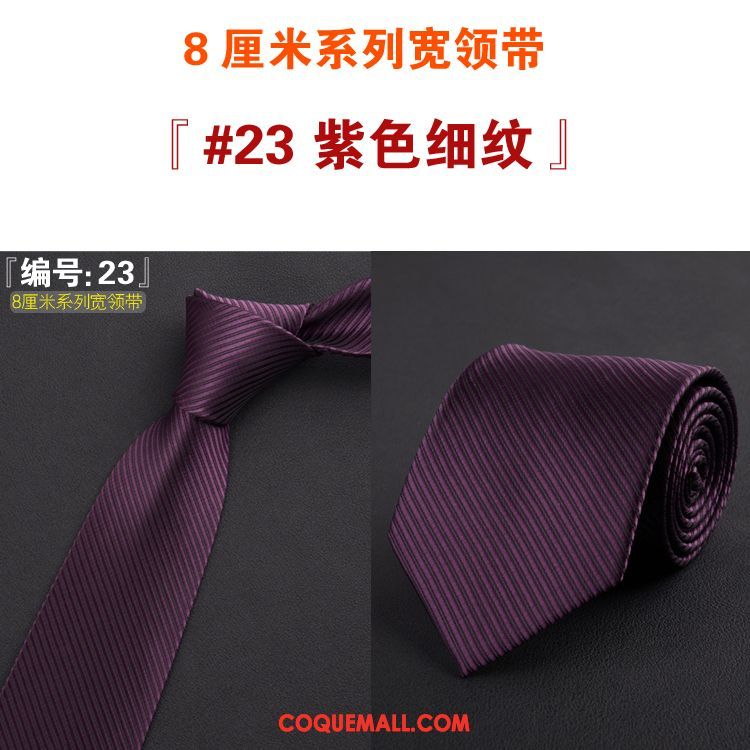 Cravate Homme Sergé Loisir Violet, Cravate Vêtements De Cérémonie Boite Cadeau