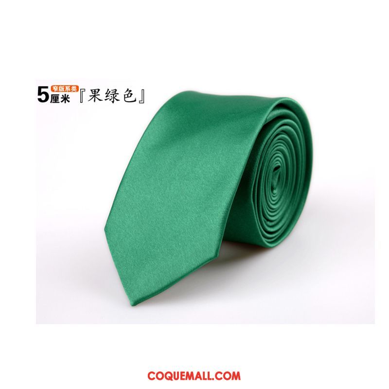 Cravate Homme Vert Foncé 5cm Loisir, Cravate All-match Bien