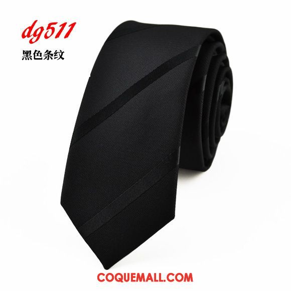 Cravate Homme Étroit Marier 5cm, Cravate Noir Vêtements De Cérémonie