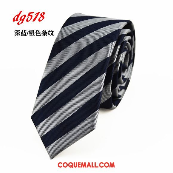 Cravate Homme Étroit Marier 5cm, Cravate Noir Vêtements De Cérémonie