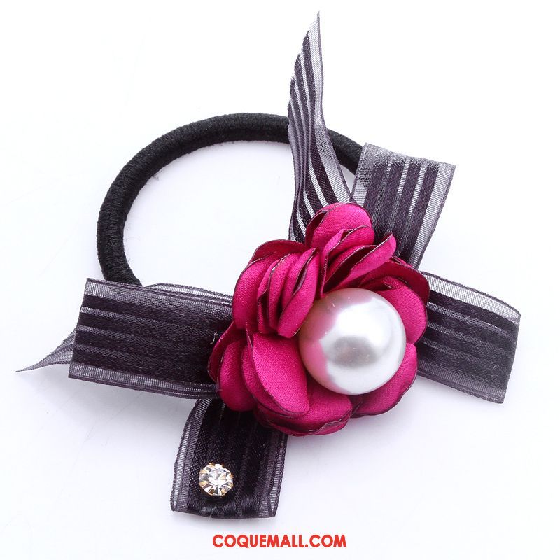 Fleur De Tête Femme Accessoires Petit Élasticité, Fleur De Tête Ornements De Cheveux Cheveux Cravate